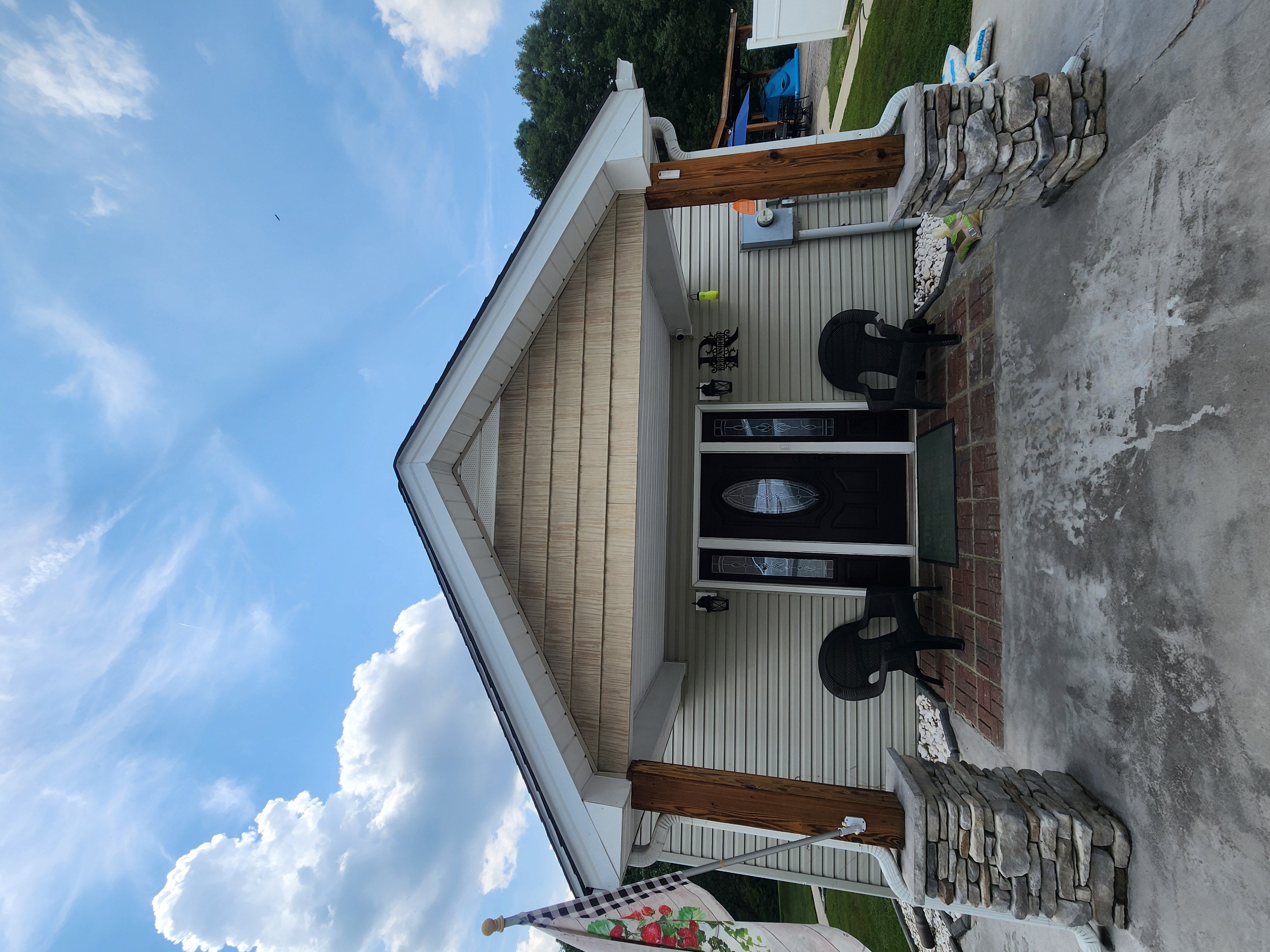 Side door to house